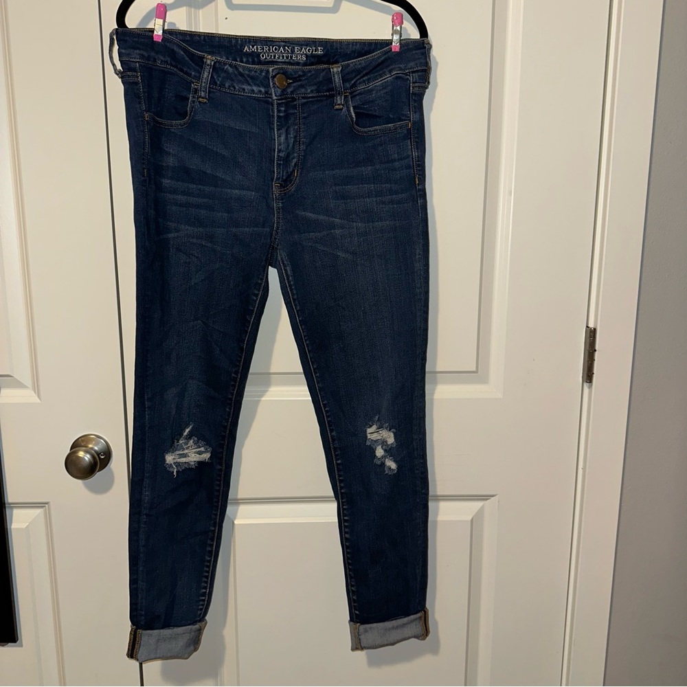 AEO Distressed Jeggings - Size 14 Long